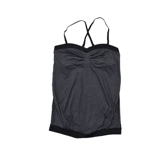 Lululemon Women's Size 6 Basic Sleeveless Gray Solid Polyester Sweetheart Regula - Picture 1 of 7